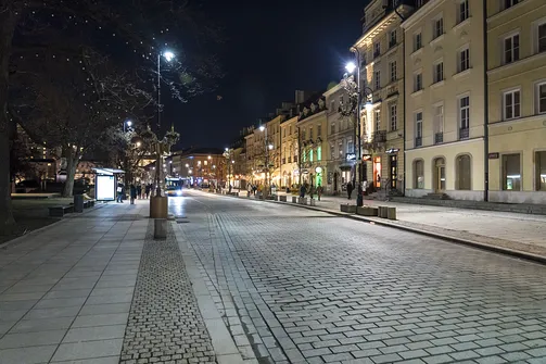 Warszawa - wieczorny spacer po Śródmieściu