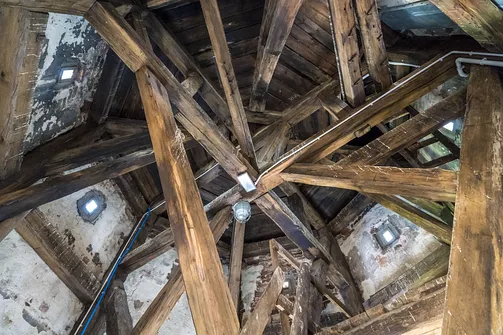 Zamek w Oleśnicy - wnętrze wieży zamkowej