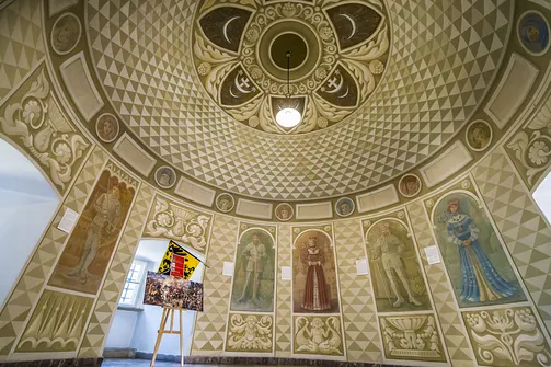 Zamek w Oleśnicy - sala książąt w wieży zamkowej