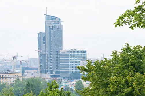 Widok z Kamiennej Góry na Gdynię