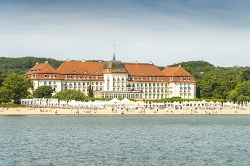 Grand Hotel w Sopocie - widok z molo