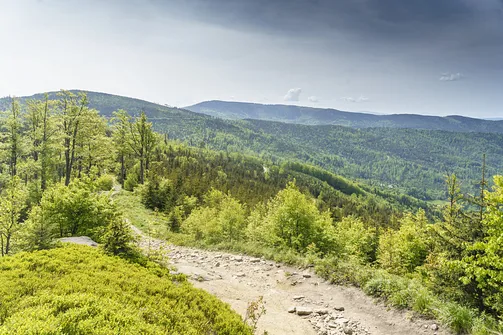 Malinowska Skała - wejście z Przełęczy Salmopolskiej