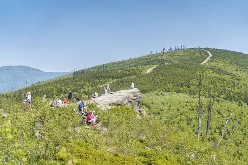 Malinowska Skała - wejście z Przełęczy Salmopolskiej