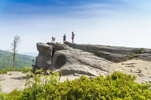 Malinowska Skała - wejście z Przełęczy Salmopolskiej