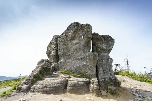 Skalna wychodnia na szczycie Malinowskiej Skały