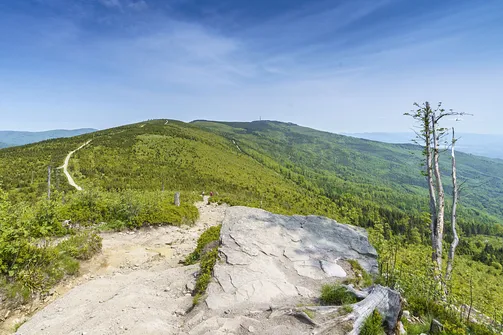 Malinowska Skała - wejście z Przełęczy Salmopolskiej
