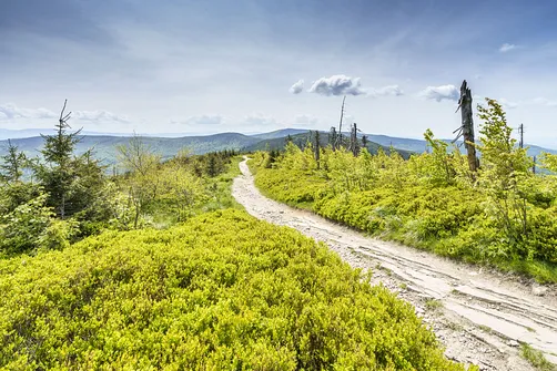 Malinowska Skała - wejście z Przełęczy Salmopolskiej
