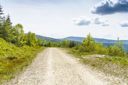 Malinowska Skała - wejście z Przełęczy Salmopolskiej