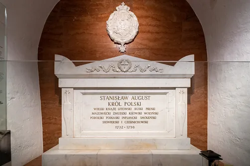 Grobowiec Stanisława Augusta Poniatowskiego w podziemiach bazyliki archikatedralnej św. Jana Chrzciciela w Warszawie