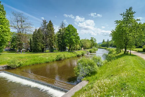 Rzeka Wisła płynąca przez Wisłę