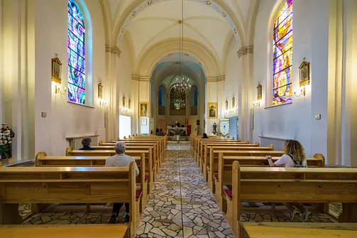 Wnętrze kościoła Wniebowzięcia NMP w Wiśle