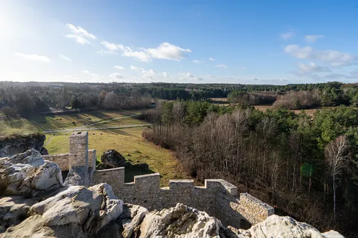 Zamek Bobolice - odbudowana warownia na Szlaku Orlich Gniazd