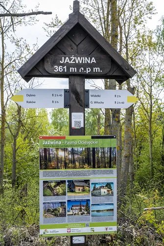 Jaźwina - szczyt Korony Gór Świętokrzyskich w Paśmie Ociesęckim