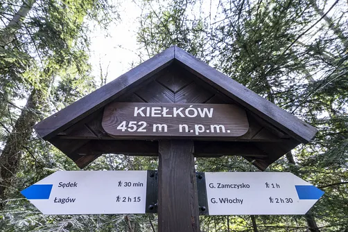 Kiełków - najwyższe wzniesienie Pasma Orłowińskiego w Górach Świętokrzyskich