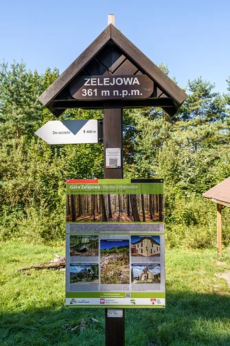 Zelejowa - najwyższy szczyt Pasma Zelejowskiego w Górach Świętokrzyskich