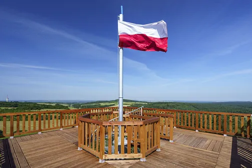 Krzemycza Góra. Góra Krzemycza - najwyższy taras wieży widokowej