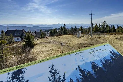 Widok z Wielkiej Raczy w kierunku południowym