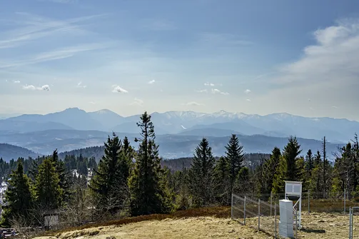 Pasmo Małej Fatry na Słowacji z Wielkiej Raczy