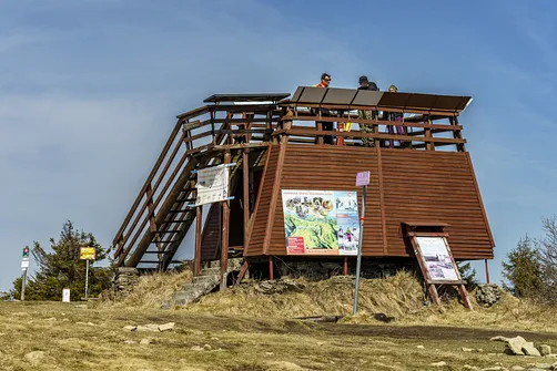 Platforma widokowa na szczycie Wielkiej Raczy