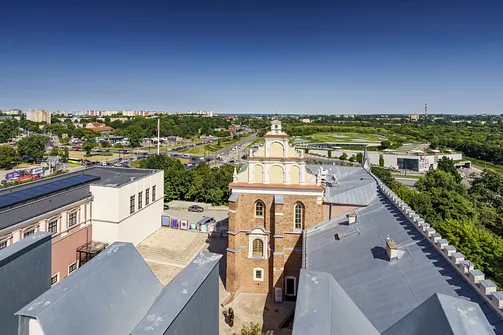 Widok z wieży zamku w Lublinie