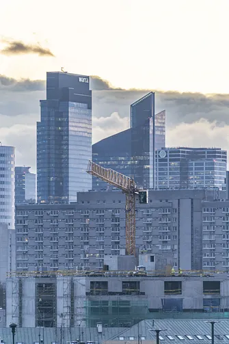 Od lewej: Warsaw Unit, Skyliner i Generation Park