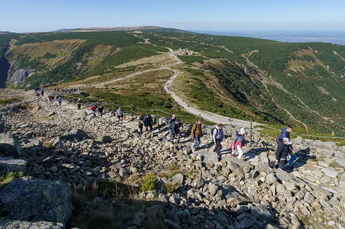 Czerwony szlak na Śnieżkę