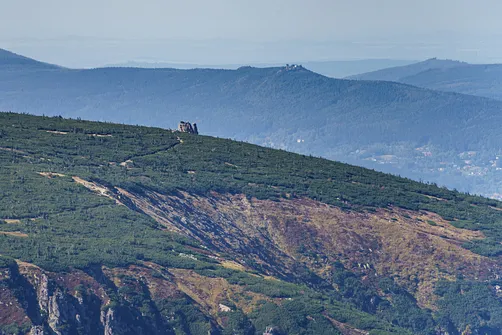 Widok ze Śnieżki na Słonecznik