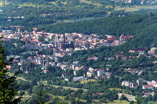 Borowa - trasa z Wałbrzycha przez Mały Wołowiec, Wołowiec i Kozioł