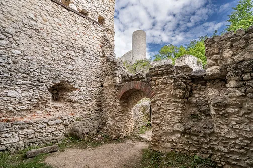 Zamek Pilcza - obronna twierdza na wapiennym wzgórzu w Smoleniu