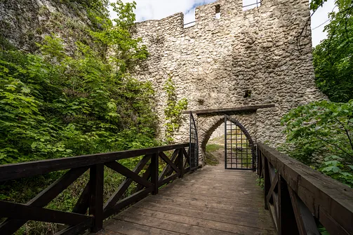 Zamek Pilcza - obronna twierdza na wapiennym wzgórzu w Smoleniu