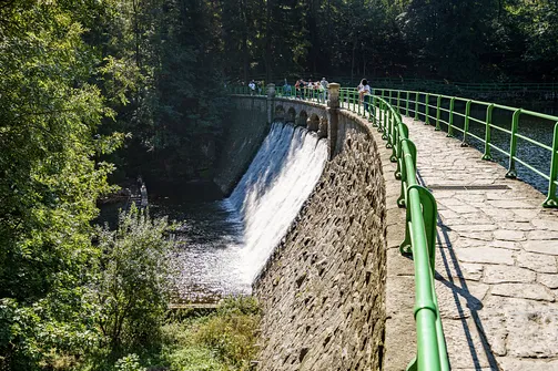 Zapora na Łomnicy w Karpaczu