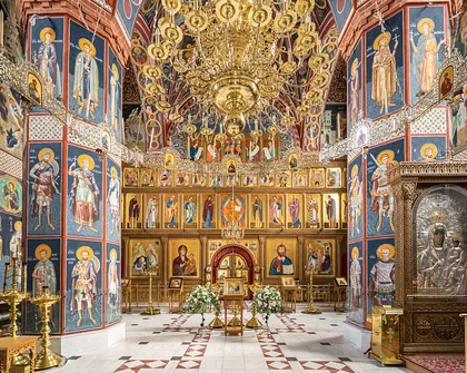 Cerkiew Zwiastowania Przenajświętszej Bogurodzicy w Supraślu - wnętrze