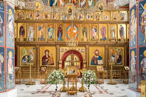 Cerkiew Zwiastowania Przenajświętszej Bogurodzicy w Supraślu - wnętrze