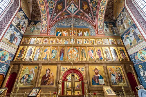 Cerkiew Zwiastowania Przenajświętszej Bogurodzicy w Supraślu - wnętrze