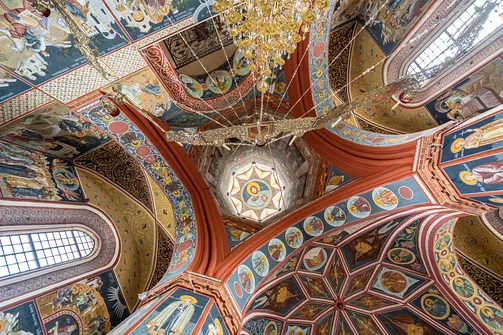 Cerkiew Zwiastowania Przenajświętszej Bogurodzicy w Supraślu - wnętrze