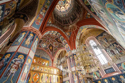 Cerkiew Zwiastowania Przenajświętszej Bogurodzicy w Supraślu - wnętrze