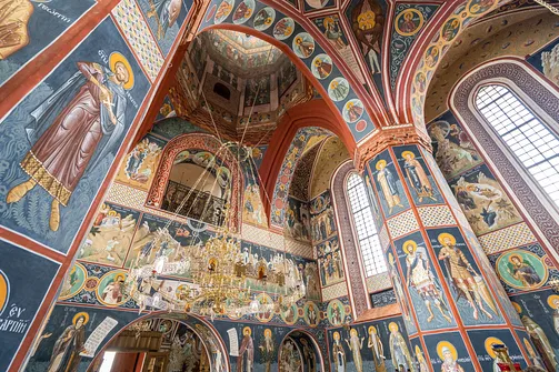 Cerkiew Zwiastowania Przenajświętszej Bogurodzicy w Supraślu - wnętrze