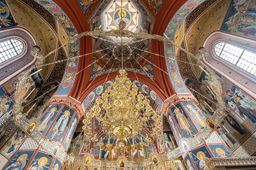 Cerkiew Zwiastowania Przenajświętszej Bogurodzicy w Supraślu - wnętrze