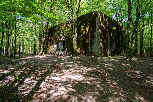 Bunkier w Konewce - schron kolejowy Hitlera