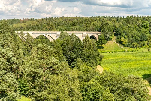 Mosty w Stańczykach widoczne z wieży widokowej