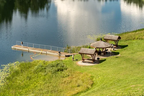 Pomost na jeziorze Dobellus Duży