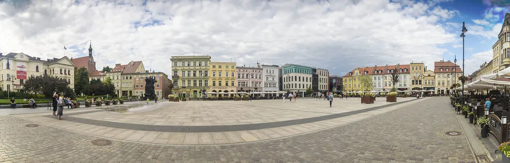 Bydgoszcz. Panorama Starego Rynku w Bydgoszczy