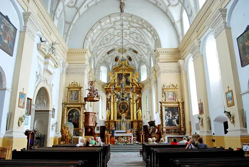 Kazimierz Dolny. Wnętrze kościoła św. Jana Chrzciciela i św. Bartłomieja