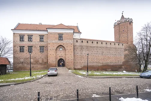 Łęczyca. Zamek Królewski w Łęczycy - widok od frontu