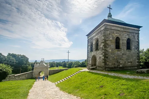Łysa Góra, klasztor na Świętym Krzyżu. 